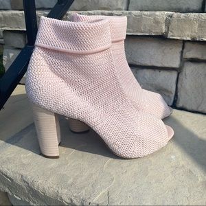 Avec les filles high heels peep toe ankle boots Sz 9M